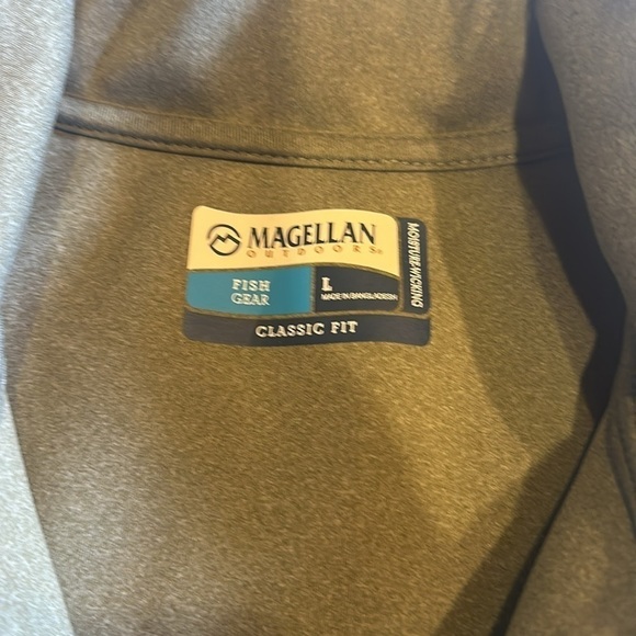 NWT Magellan Outdoors moisture wicking classic fish green vest 3 zipper pockets - Picture 7 of 10